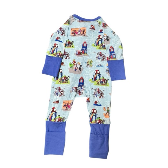 BOJC “Webs Up” Spidey and Friends Bamboo Zippy NB - Picture 2 of 4